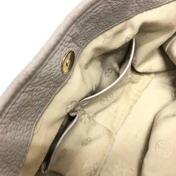 Tory Burch logo Tote bag Leather gray/GoldHardware - Picture 11 of 15